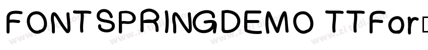 FONTSPRINGDEMO TTFor字体转换
